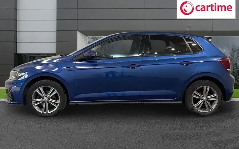 Used VW Polo R-line 116 HP (85 kW) 2019 Blue Hatchback