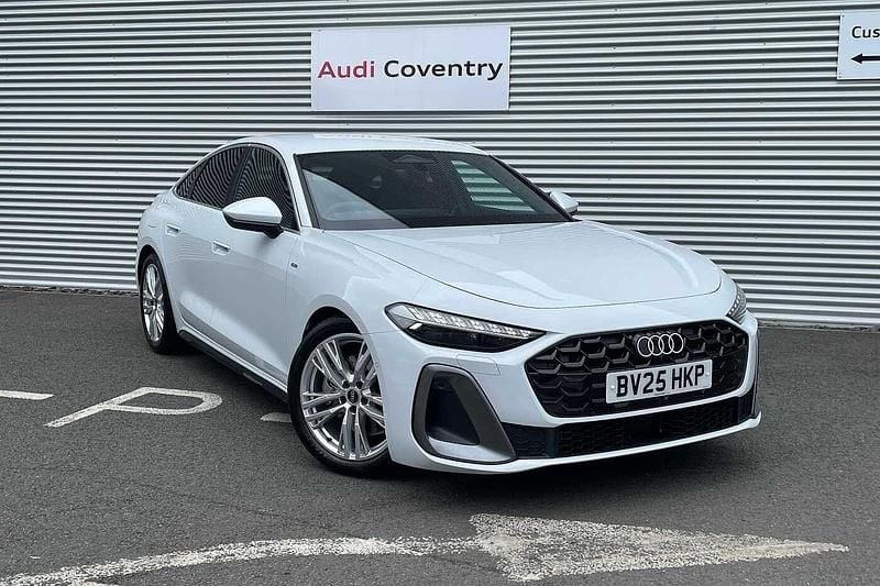 Glacier white Used 2025 Audi A5 S-Line Coupe | £45,990 - Image 1/4