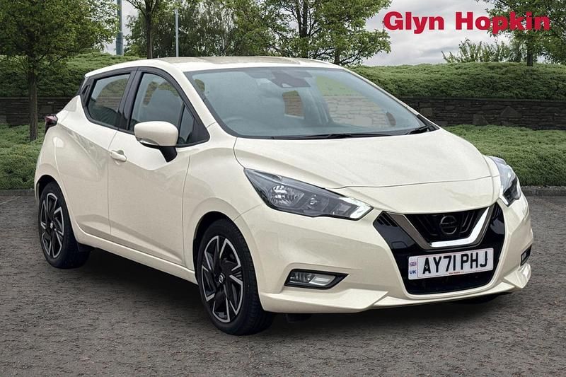 White Used 2021 Nissan Micra Acenta Hatchback | £11,668 (Fair price) - Image 1/4