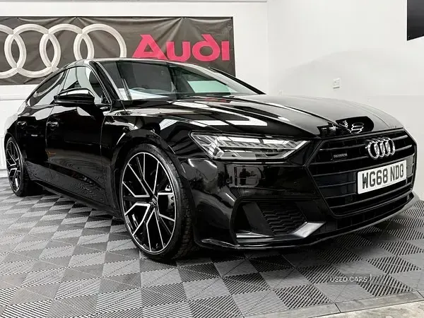 Usado Audi A7 S-Line 286 CV (210 kW) 2018 Negro Utilitario