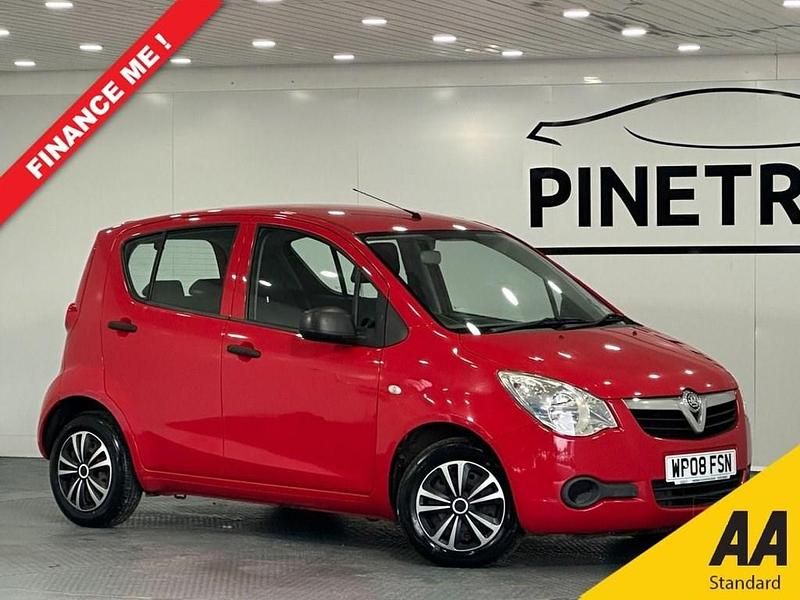 Used Vauxhall Agila Expression 65 HP (47 kW) 2008 Red MPV