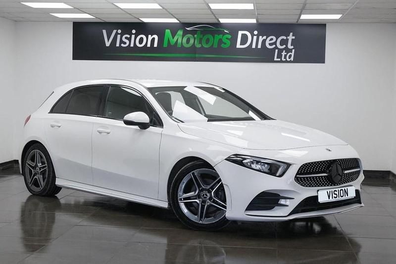 Used Mercedes A200 AMG line 163 HP (119 kW) 2019 White Hatchback