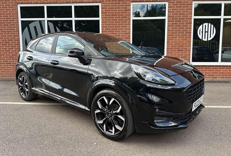 Black Used 2022 Ford Puma Gen-E ST-Line X SUV | £10,650 (Fair price) - Image 1/4