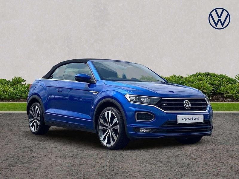Blue Used 2021 VW T-Roc Cabriolet R-line Cabriolet | £20,770 (Fair price) - Image 1/4