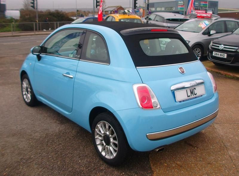 Used Fiat 500C Lounge 69 HP (50 kW) 2013 Blue Cabriolet
