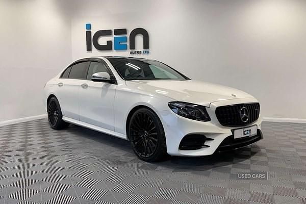 Used Mercedes E220 AMG Line Premium Plus 194 HP (142 kW) 2018 White Sedan