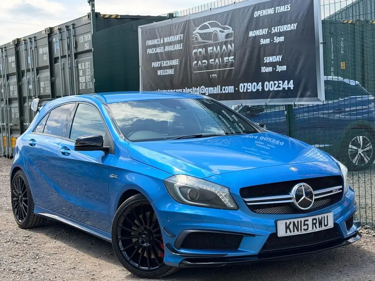 Used Mercedes A45 AMG 2015 Blue Hatchback