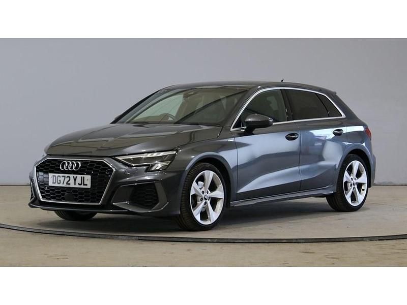 Grey Used 2022 Audi A3 Sportback S-Line Hatchback | £18,599 (Fair price) - Image 1/4