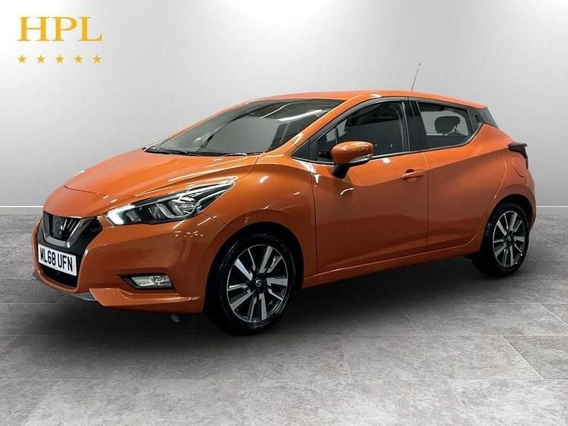 Used Nissan Micra Acenta 90 HP (66 kW) 2018 Orange Hatchback