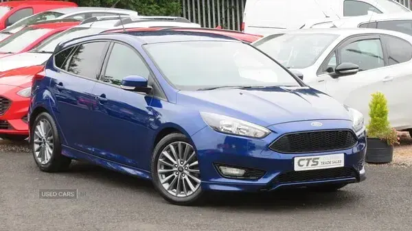 Used Ford Focus ST-Line 140 HP (102 kW) 2018 Blue Hatchback
