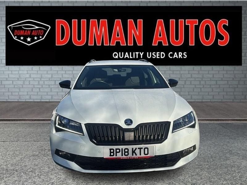 Used Skoda Superb SportLine 150 HP (110 kW) 2018 White Estate