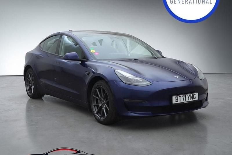 Used Tesla Model 3 Long Range AWD 366 kW (498 HP) 2021 Blue Sedan
