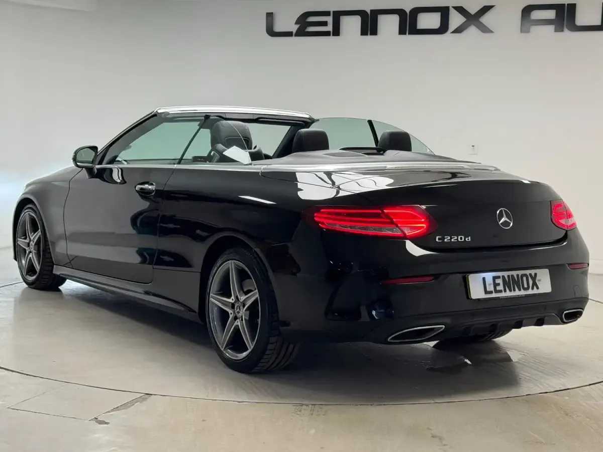Used Mercedes C220 AMG line 2017 Black Cabriolet