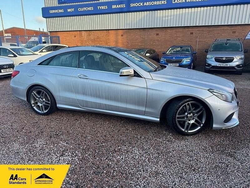 Used Mercedes E350 AMG line 2015 Silver Coupe
