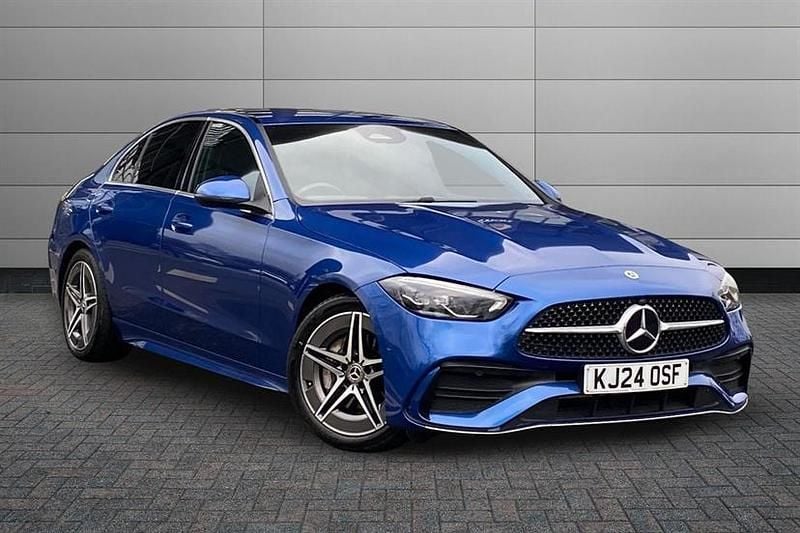 Used Mercedes C200 AMG line 204 HP (150 kW) 2024 Spectral blue Sedan