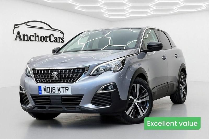 Grey Used 2018 Peugeot 3008 Active SUV | £9,403 (Fair price) - Image 1/4
