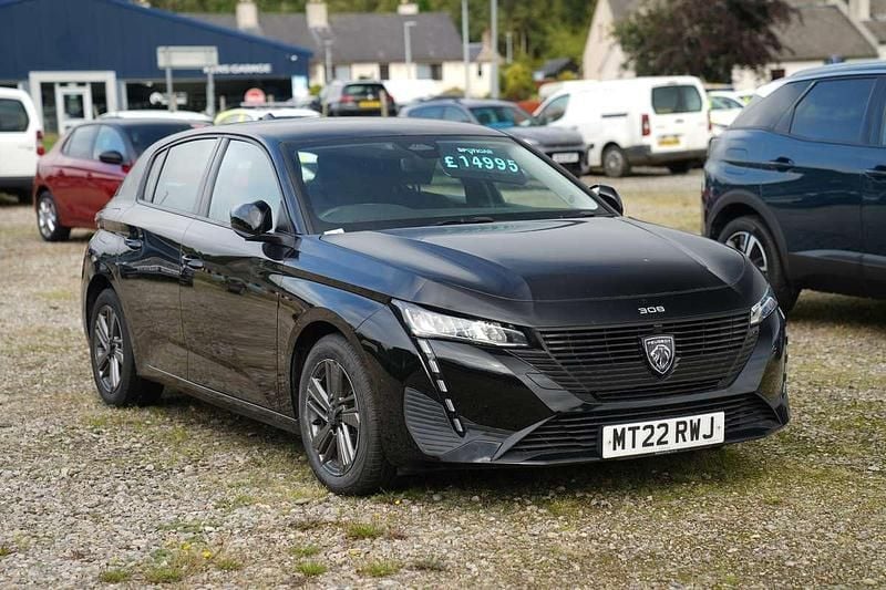 Black Used 2022 Peugeot 308 Active Premium Hatchback | £14,995 (Fair price) - Image 1/1