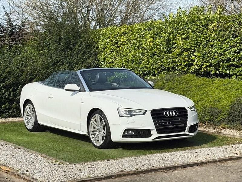 Used Audi A5 Cabriolet S-Line 2014 White Cabriolet