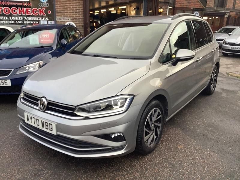 Silver Used 2020 VW Golf Sportsvan Match MPV | £17,995 (Expensive) - Image 1/4