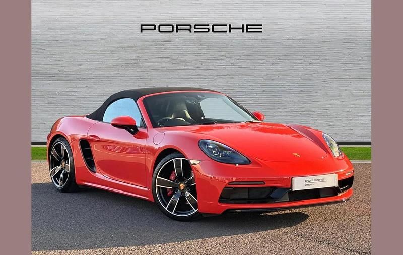 Used Porsche Boxster 344 HP (253 kW) 2021 Orange Cabriolet