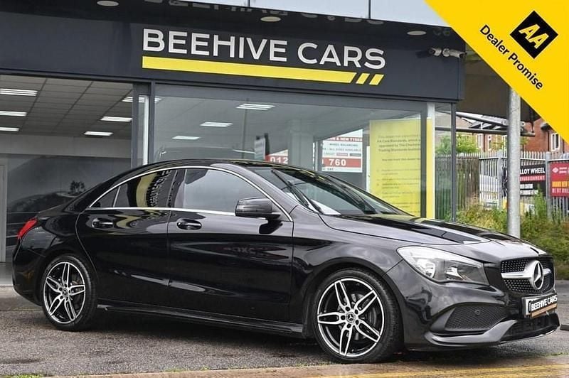 Black Used 2018 Mercedes CLA200 AMG line Sedan | £13,950 (Fair price) - Image 1/4