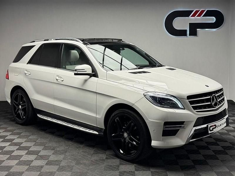 White Used 2014 Mercedes ML350 AMG line SUV | £17,995 (Expensive) - Image 1/3