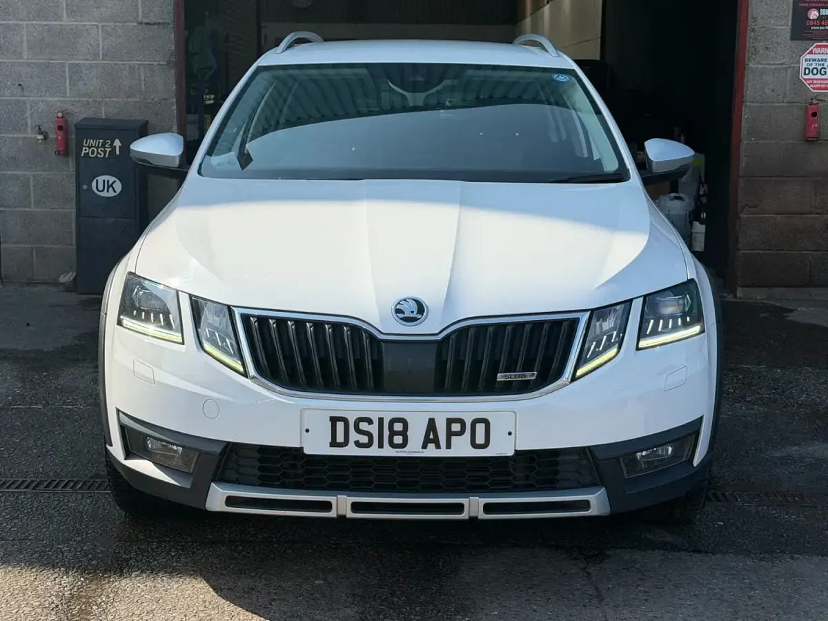 Used Skoda Octavia Scout 4x4 148 HP (108 kW) 2018 White Estate