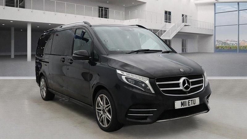 Black Used 2018 Mercedes V220 AMG line MPV | £29,299 (Fair price) - Image 1/4