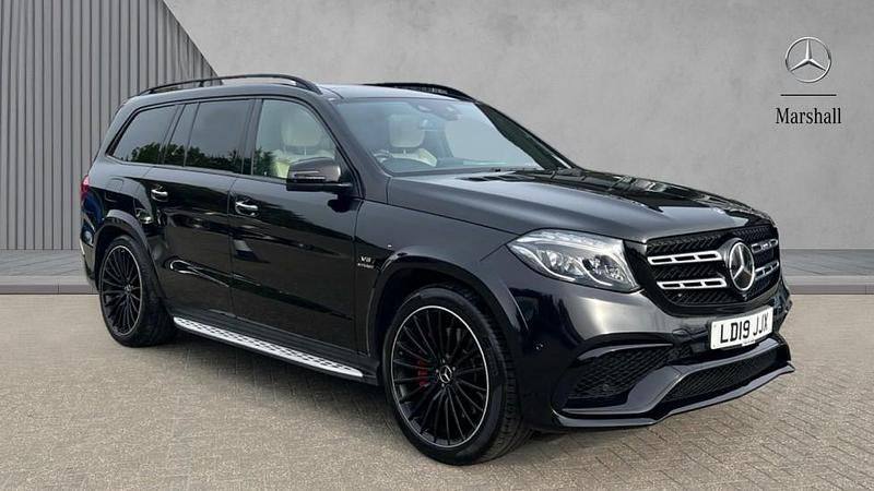 Obsidian black metallic Used 2019 Mercedes GLS63 AMG SUV | £41,569 - Image 1/4