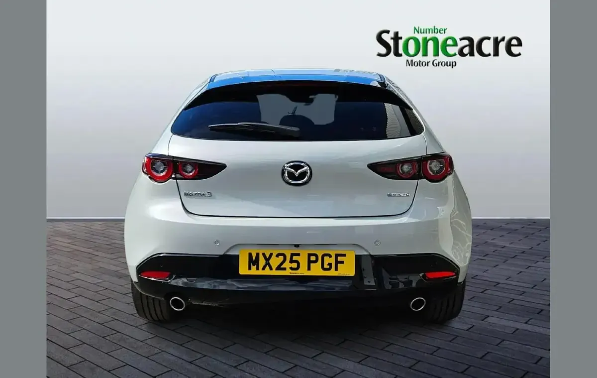 Used Mazda 3 Exclusive-Line 138 HP (101 kW) 2025 White Hatchback
