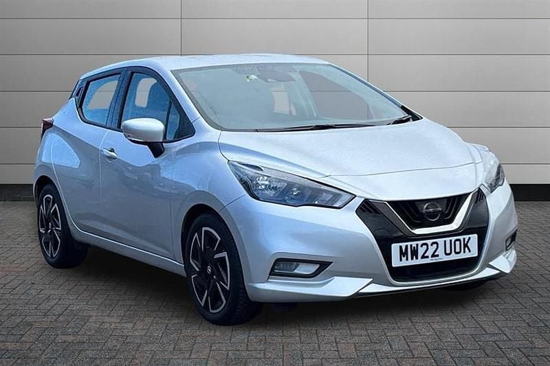 Used Nissan Micra Acenta 92 HP (67 kW) 2022 Platinum silver Hatchback