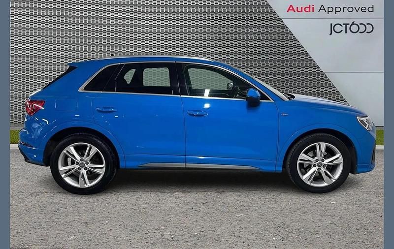 Begagnad Audi Q3 S-Line 150 HK (110 kW) 2020 Blå SUV