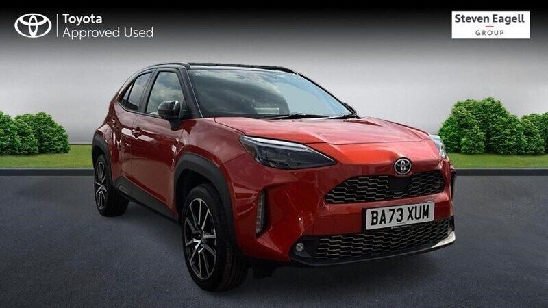 Orange/black Used 2023 Toyota Yaris Hybrid Sport Hatchback | £25,298 - Image 1/4