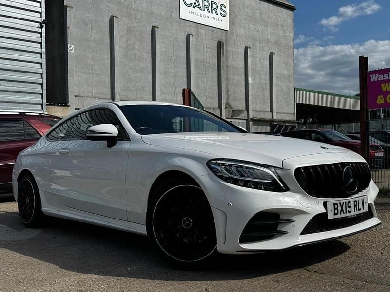 White Used 2019 Mercedes C180 AMG line Coupe | £17,700 (A bit pricey) - Image 1/4