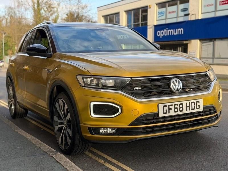 Used VW T-Roc R-line 150 HP (110 kW) 2018 Yellow SUV
