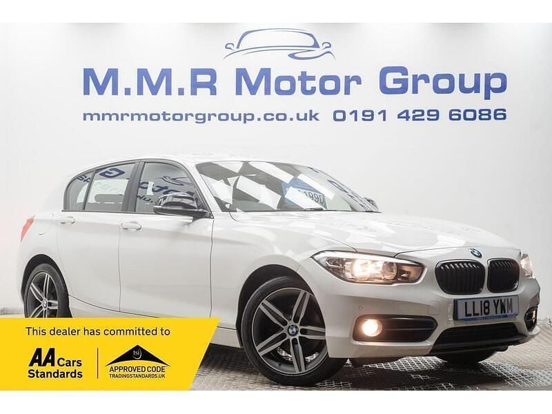 Used BMW 118 Sport Line 2018 White Hatchback