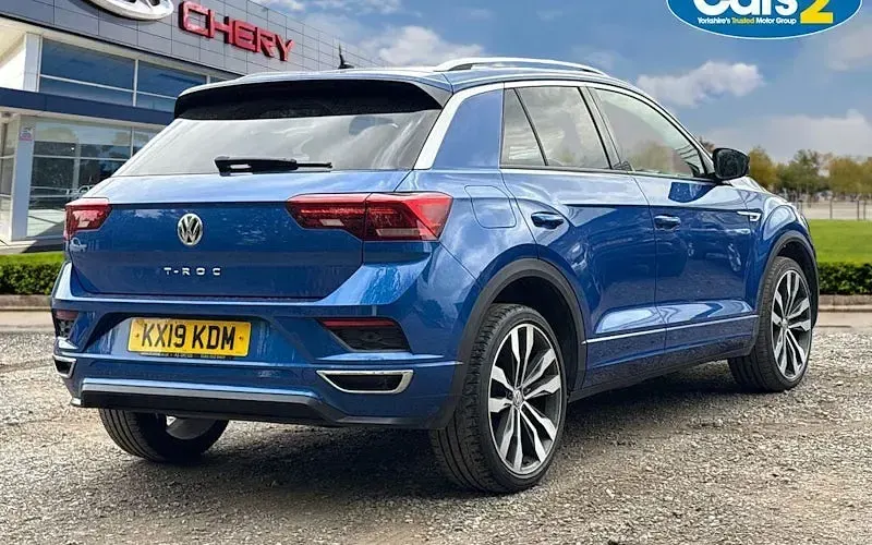 Used VW T-Roc R-line 150 HP (110 kW) 2019 Blue SUV