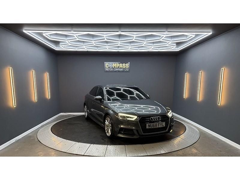 Used Audi A3 S-Line 150 HP (110 kW) 2018 Grey Sedan