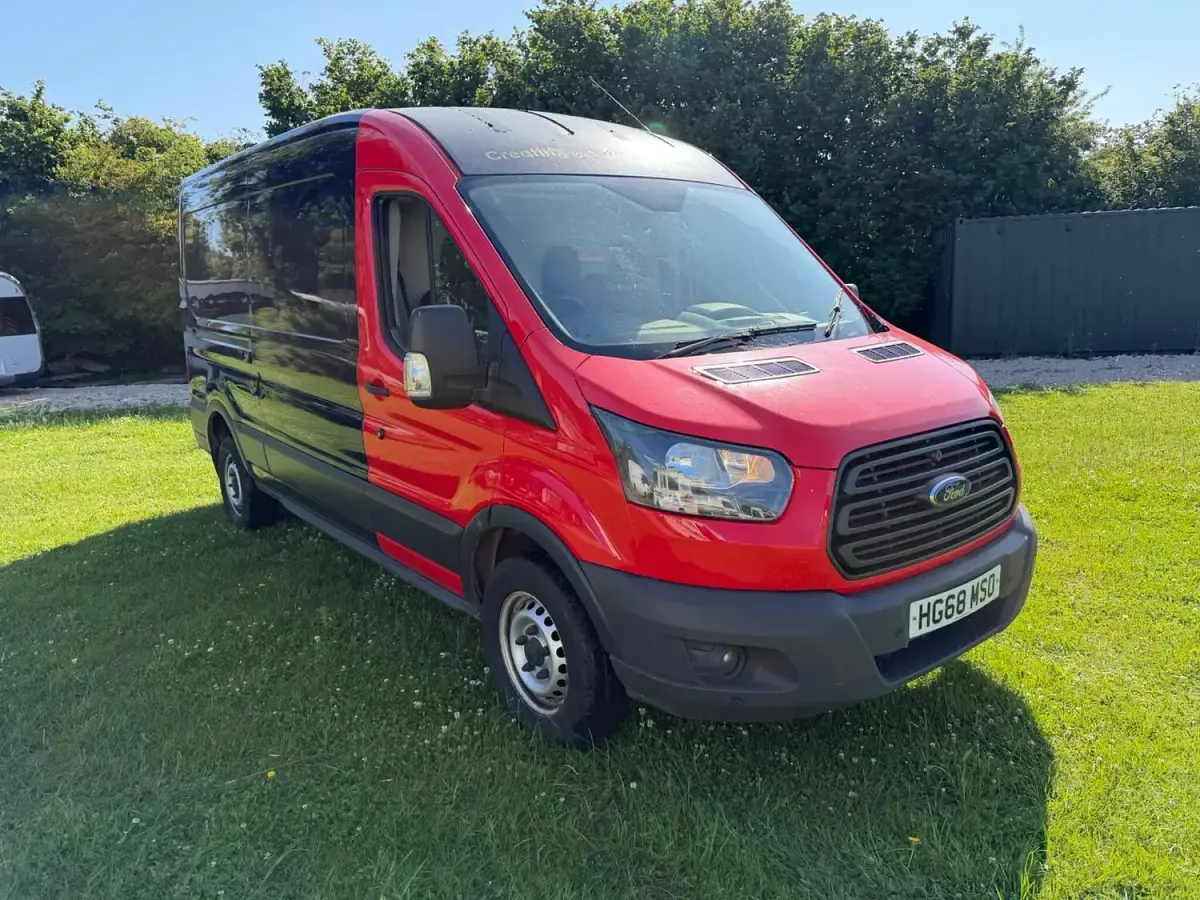 Used Ford Transit 130 HP (95 kW) 2019 Blue Van
