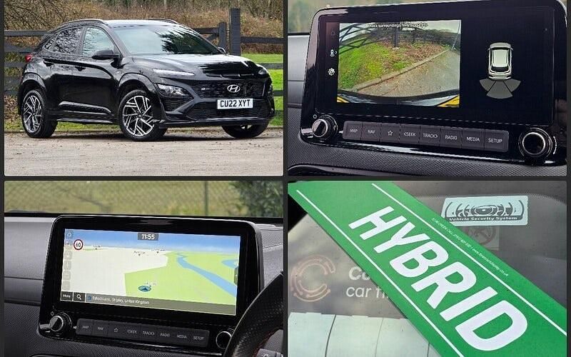 Black Used 2022 Hyundai Kona N Line SUV | £12,475 (A bit pricey) - Image 1/4