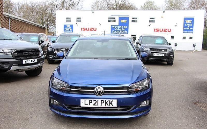 Used VW Polo Match 95 HP (69 kW) 2021 Blue Hatchback