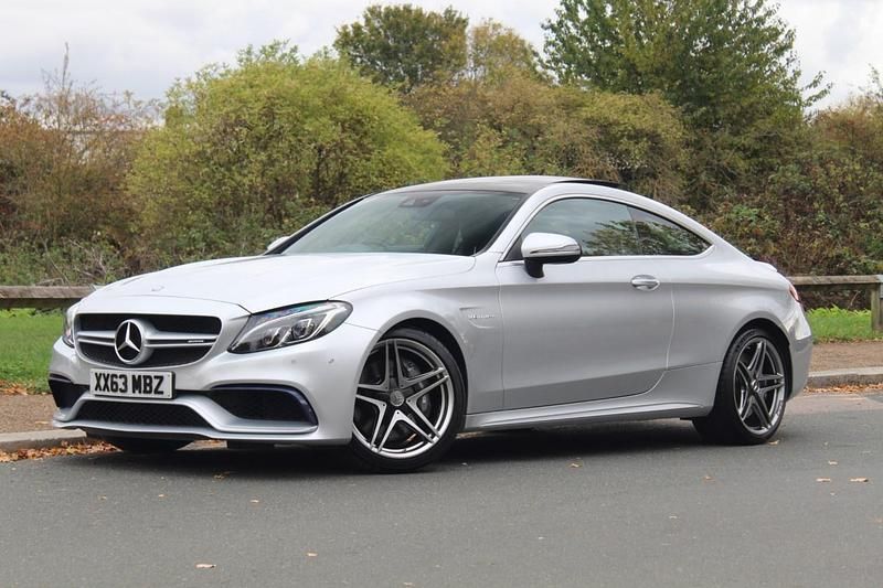 Begagnad Mercedes C63 AMG Premium 2016 Silver Sportkupé