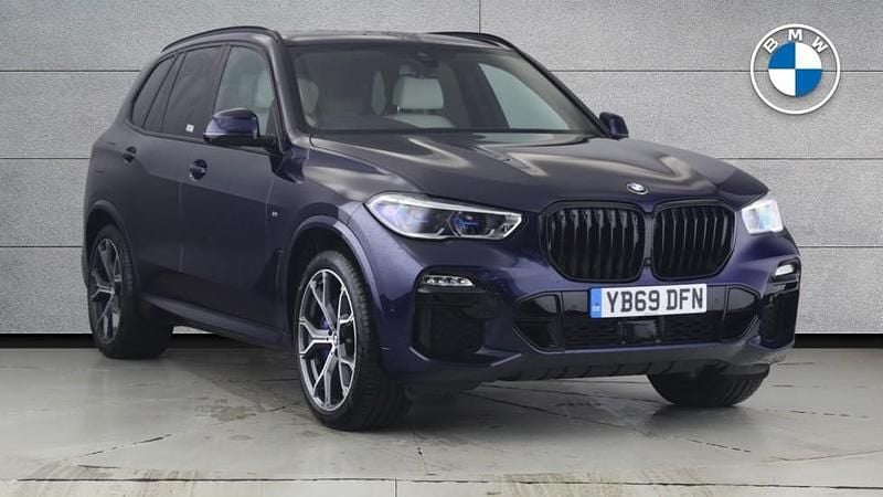 Blue Used 2019 BMW X5 M Sport SUV | £42,995 (Fair price) - Image 1/4