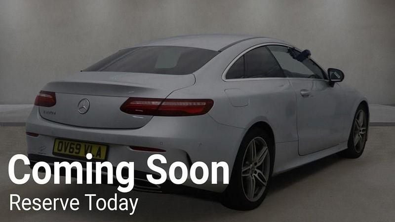 Used Mercedes E220 AMG line 194 HP (142 kW) 2019 Silver Coupe