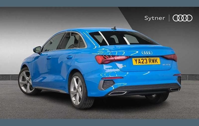 Used Audi A3 S-Line 147 HP (108 kW) 2023 Blue Sedan