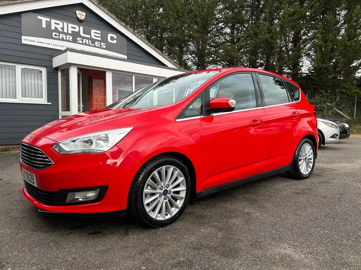 Used Ford C-MAX Titanium 150 HP (110 kW) 2017 Red MPV