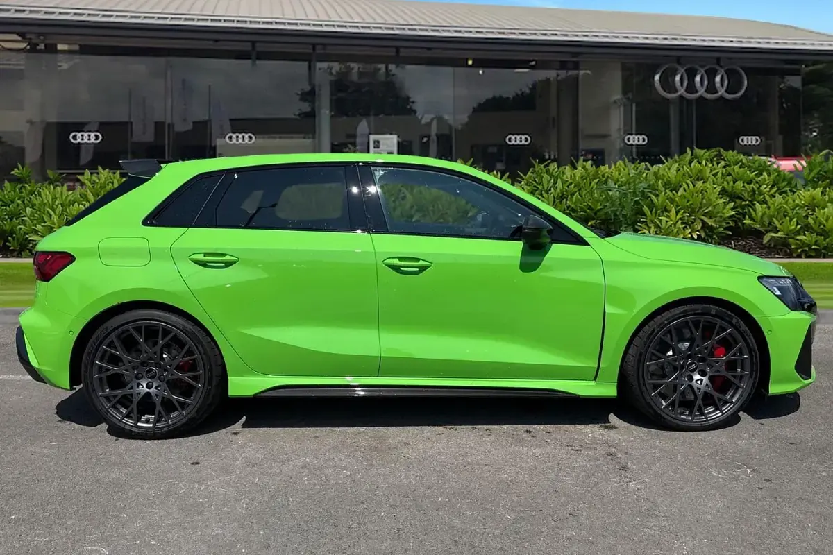 New Audi RS3 Sport 400 HP (294 kW) 2026 Green Sedan