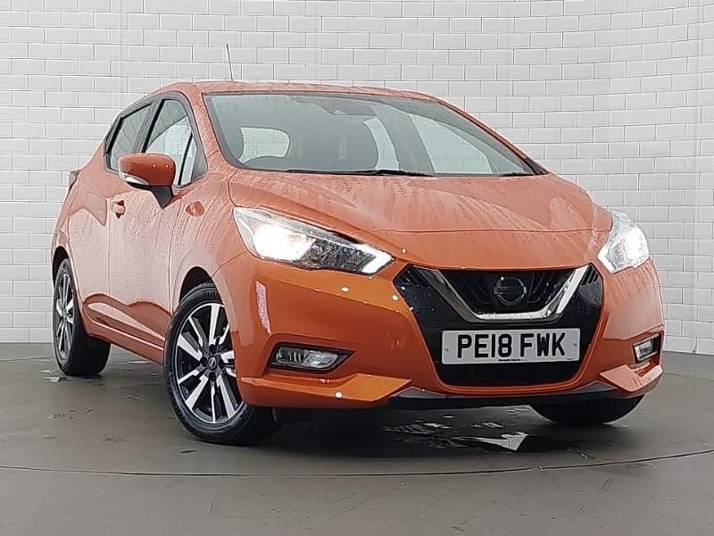 Orange Used 2018 Nissan Micra Acenta Hatchback | £8,498 (Fair price) - Image 1/4