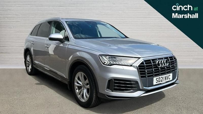 Silver Used 2021 Audi Q7 Sport SUV | £33,174 (Good price) - Image 1/4