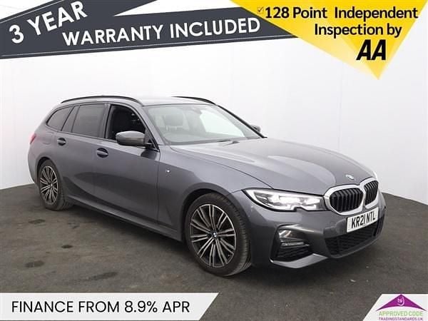Grey Used 2021 BMW 320 M Sport Estate | £20,494 (Good price) - Image 1/2